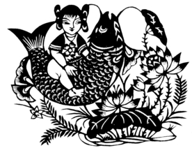 窗花 剪影 中国风 剪纸 手工