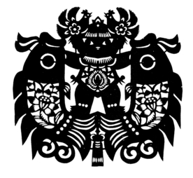 窗花 剪影 中国风 剪纸 手工