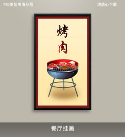 烤肉餐厅挂画