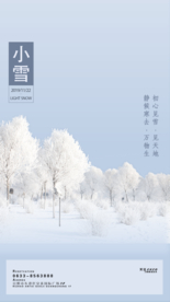 小雪二十四传统节气海报