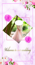 粉色婚庆背景