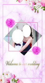 粉色婚礼婚庆舞台