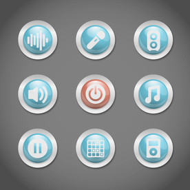 音乐质感UI图标