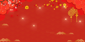 红色背景
