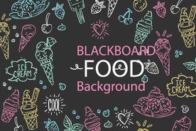 甜品手绘卡通背景