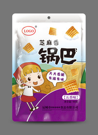 芝麻香锅巴 设计稿 不包效果图