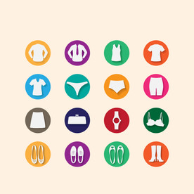 时尚购物UI图标