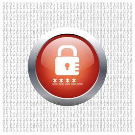 金属圆锁UI图标