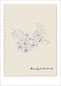 圆珠笔花卉速写