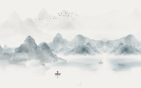 新中式意境水墨山水