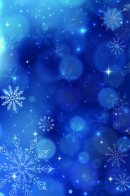 蓝色雪花背景