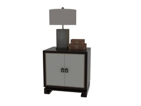 中式台灯3d模型
