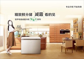 容声冷柜卧柜海报