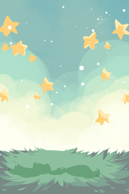 梦幻插画 卡通风景插画