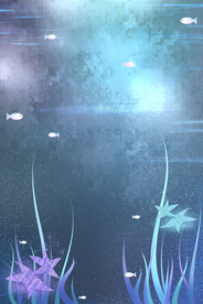 梦幻插画 卡通风景插画