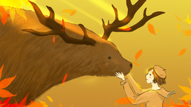 梦幻插画 卡通 动物梦幻插画