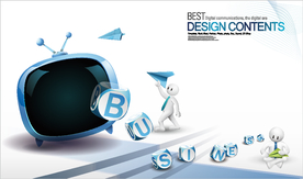 现代网络科技背景