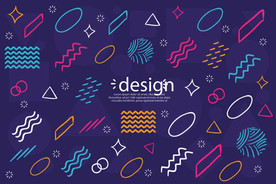 几何图形抽象背景