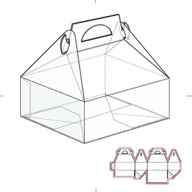 纸盒包装布局刀线图