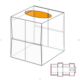 纸盒包装布局刀线图