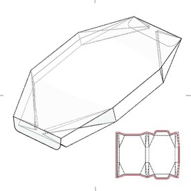 纸盒包装布局刀线图