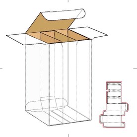 纸盒包装布局刀线图