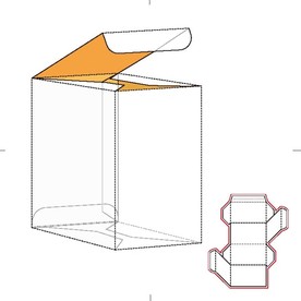 纸盒包装布局刀线图