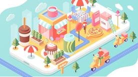 2.5D外卖场景图
