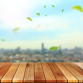 城市木板背景图