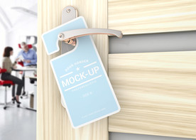 拉手吊牌效果图样机