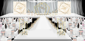 小清新婚礼效果图照片