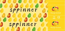 芒果贴纸展开图