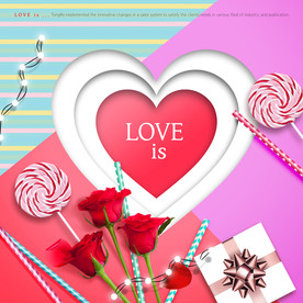 创意情人节礼物海报