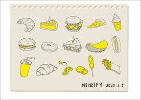 快餐元素矢量图