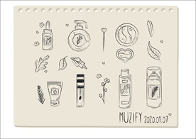 9款入化妆品手绘设计