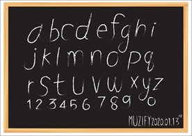 黑板体小写26字母