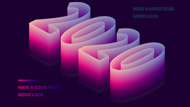 2020数字桌面背景3d渐变