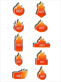 促销标签 爆款热卖 特惠清仓