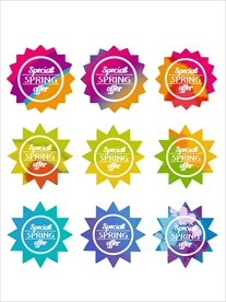 促销标签 爆款热卖 特惠清仓