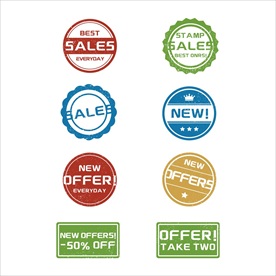 促销标签 爆款热卖 特惠清仓