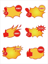 促销标签 爆款热卖 特惠清仓