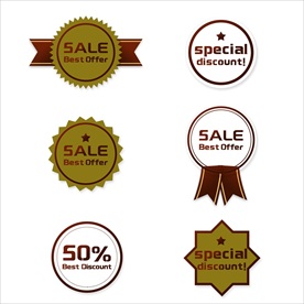 促销标签 爆款热卖 特惠清仓