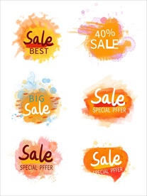 促销标签 爆款热卖 特惠清仓