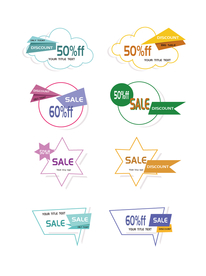 促销标签 爆款热卖 特惠清仓