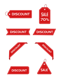 促销标签 爆款热卖 特惠清仓