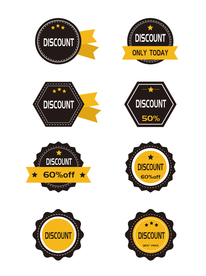 促销标签 爆款热卖 特惠清仓