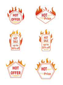 促销标签 爆款热卖 特惠清仓