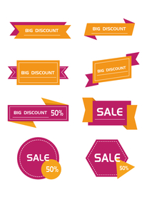 促销标签 爆款热卖 特惠清仓