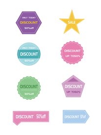 促销标签 爆款热卖 特惠清仓