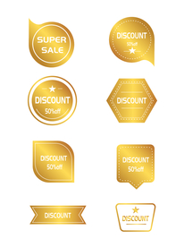 促销标签 爆款热卖 特惠清仓